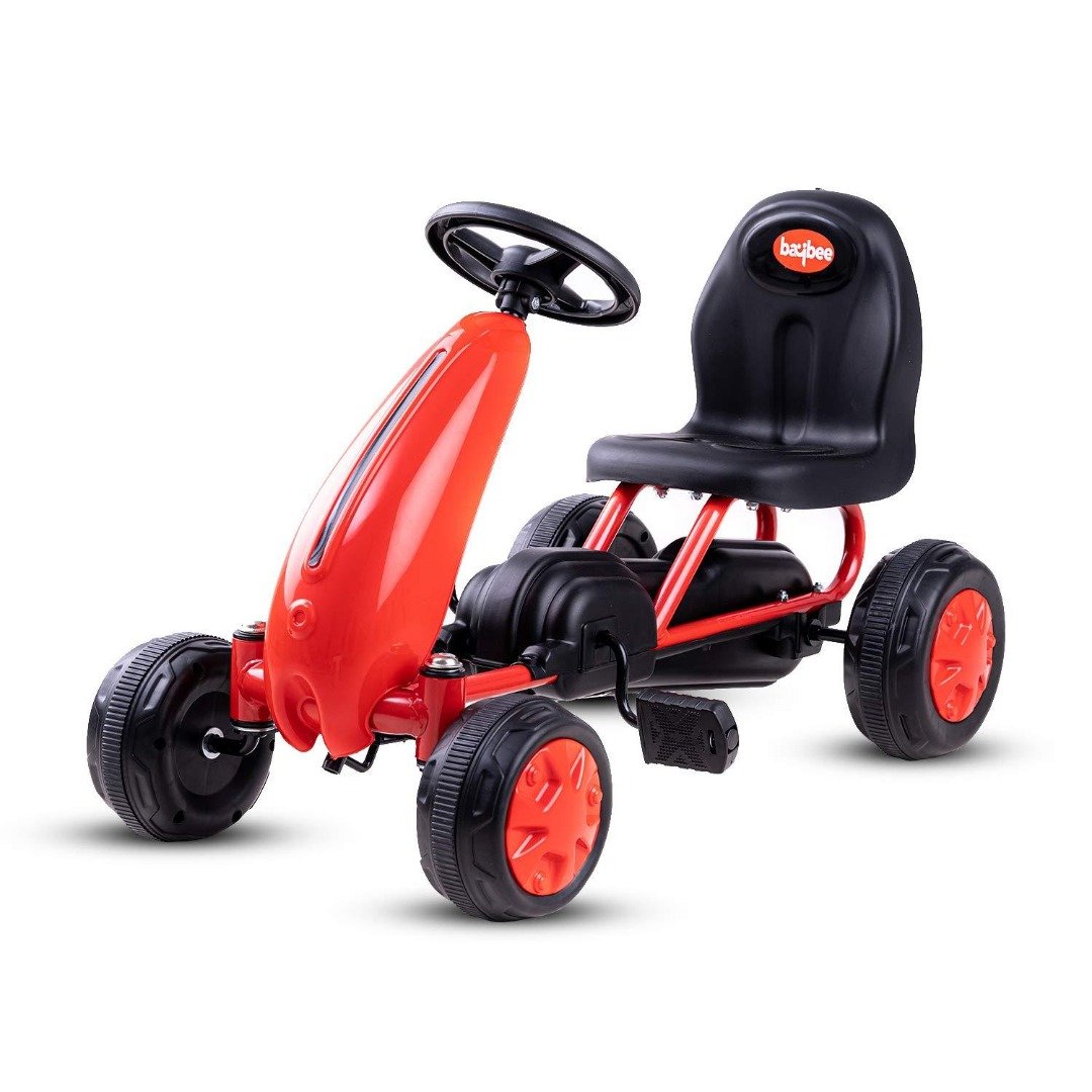 Kids Mini Kart Pedal Go Kart Racing Ride-On Toy Car for Baby with Curved Seat Baby Tricycle Kid's Trike, Bicycle | Pedal Cars for Kids, Tricycle for Boys & Girls Age 0-2 Years