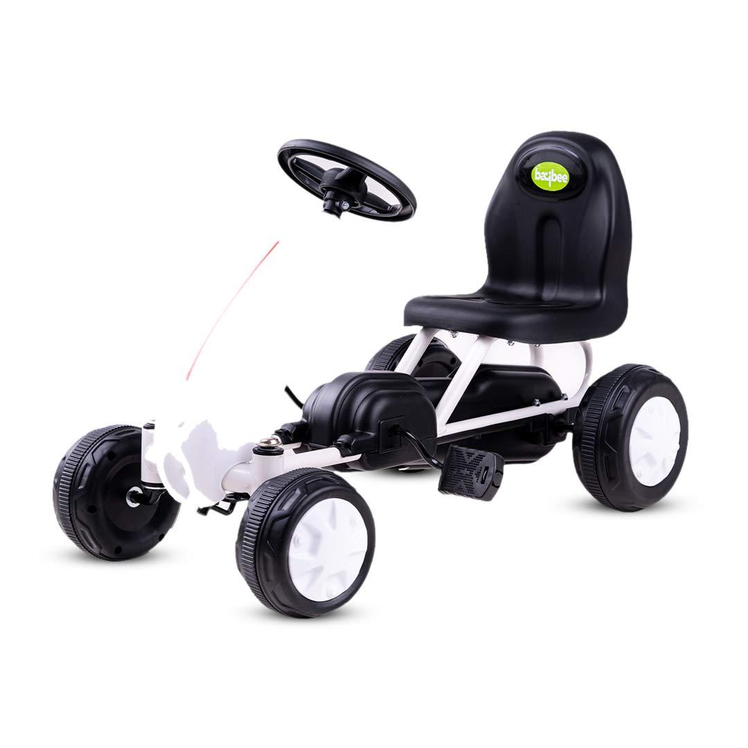 Kids Mini Kart Pedal Go Kart Racing Ride-On Toy Car for Baby with Curved Seat Baby Tricycle Kid's Trike, Bicycle | Pedal Cars for Kids, Tricycle for Boys & Girls Age 0-2 Years