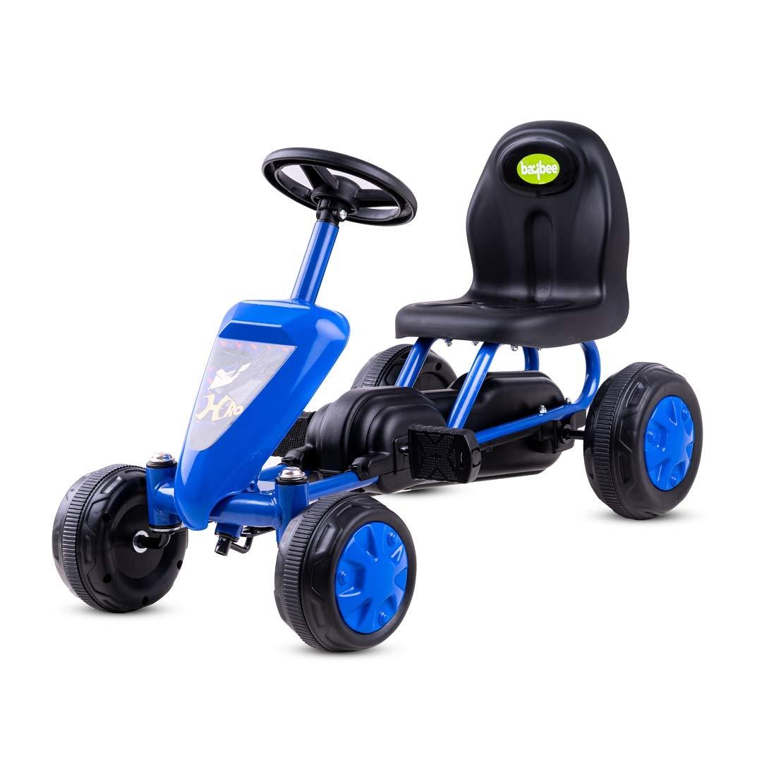 Kids Mini Cruiser Pedal Go Kart Racing Ride on Toy car for Baby with Curved Seat Baby Tricycle Kid's Trike Bicycle Children Tricycle for Boys & Girls 1-3 Years