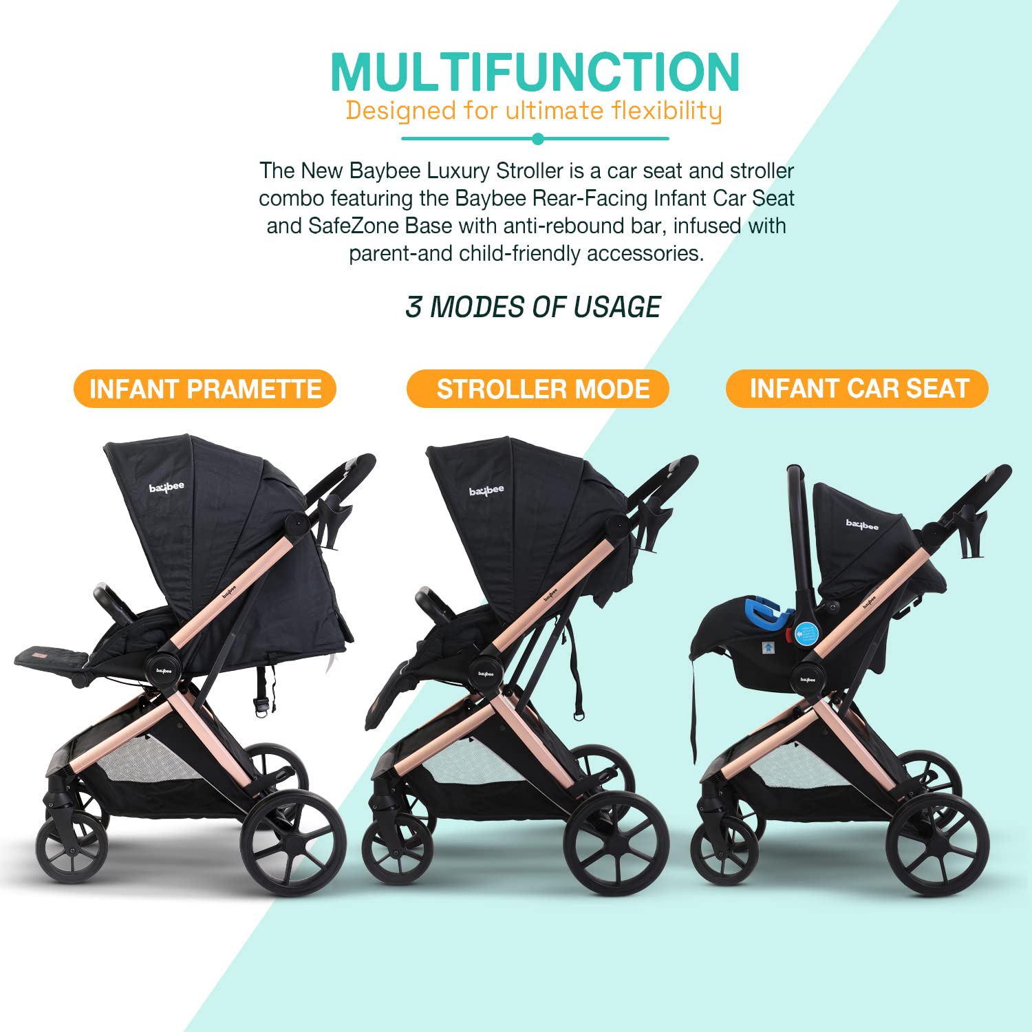 Luxury stroller store and car seat