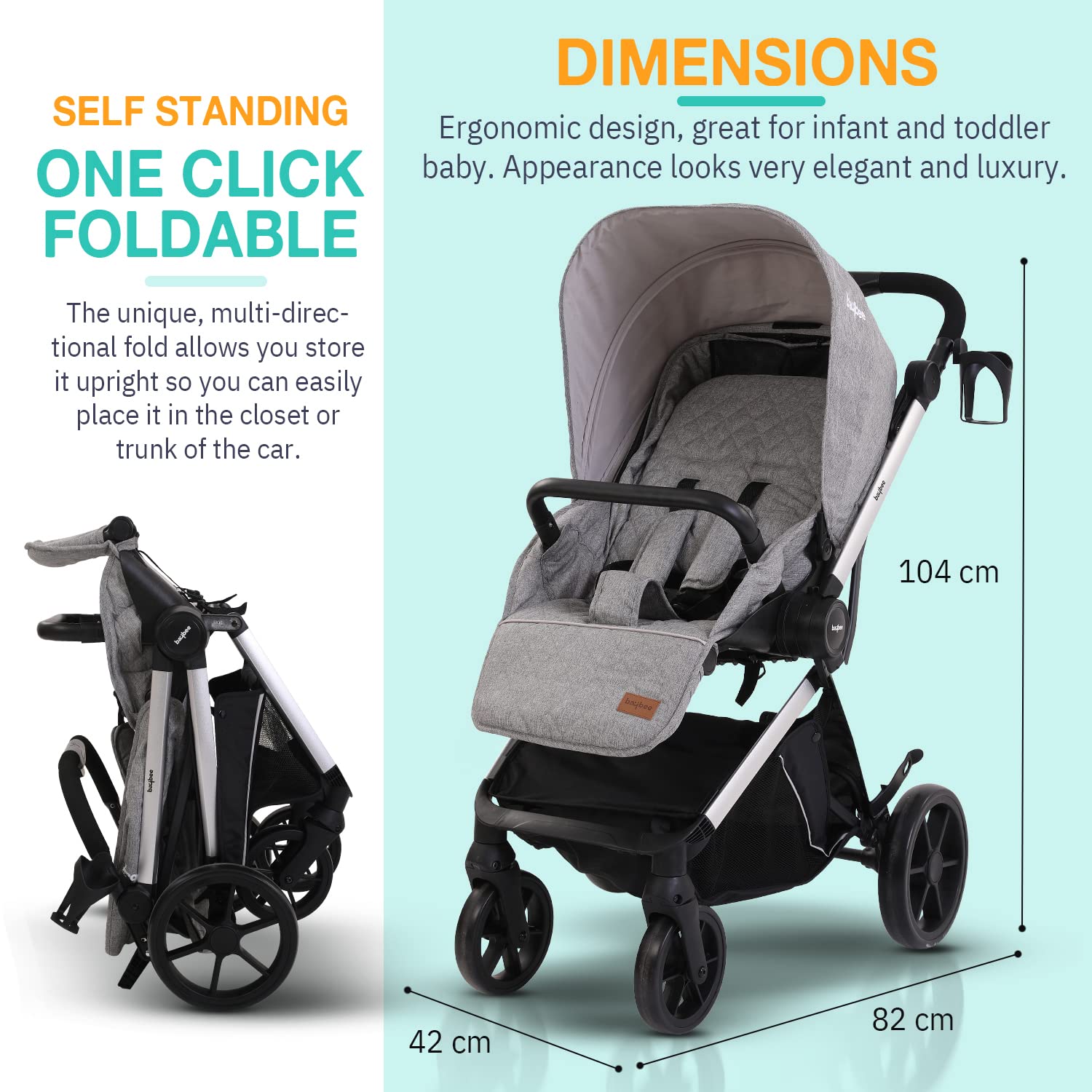 Car seat and outlet stroller set for boy