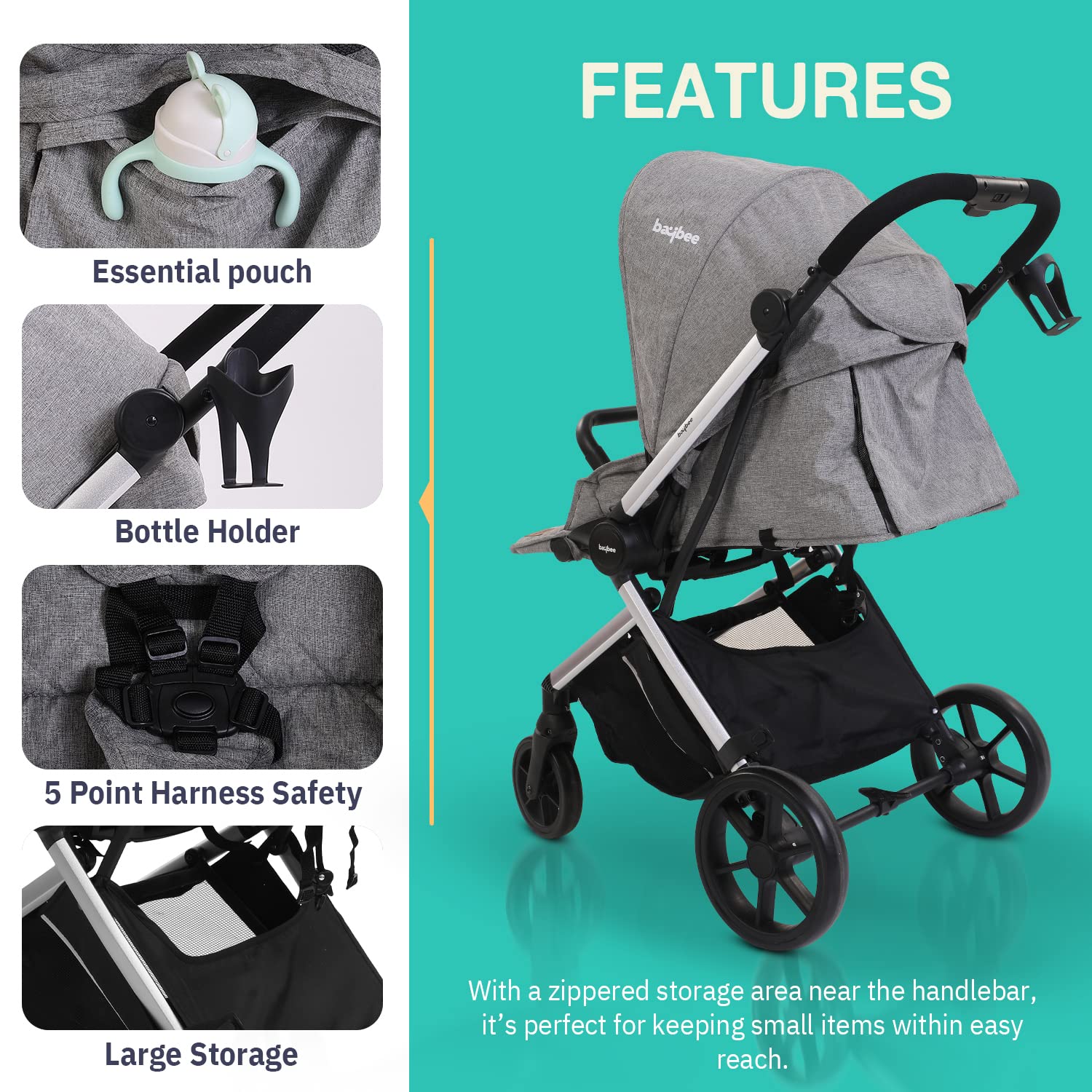 Foldable 5 point harness hotsell car seat