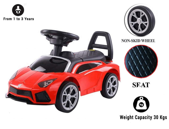 Lambo Baby Ride On car for Kids/Toddlers Children Push Ride On Car for Boys and Girls - Twist, Turn, Wiggle for Endless Fun
