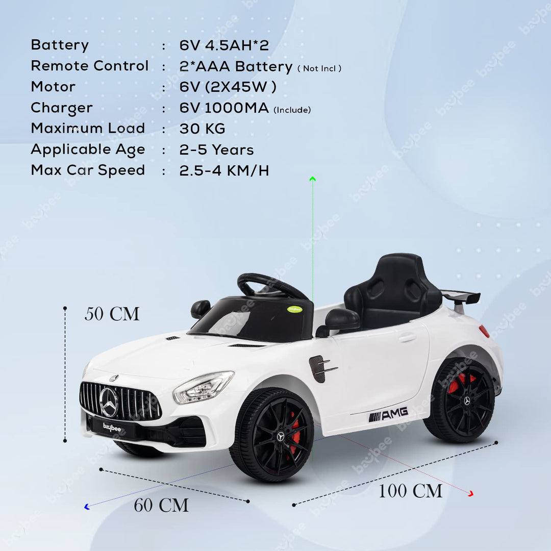 Spyder Baby Toy Car Rechargeable Battery Operated Ride-On Car for Kids Baby with 6V Motor, Children Sports Car , Baby Racing Car for Boys & Girls Toys Age 2 to 5 Years