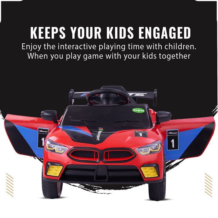Drift Baby Toy Car Rechargeable Battery Operated Ride-On Car for Kids to Drive Baby with 6V Battery, Sports Car, Baby Big Car for Boys & Girls Age 1 to 3 Years (Red)