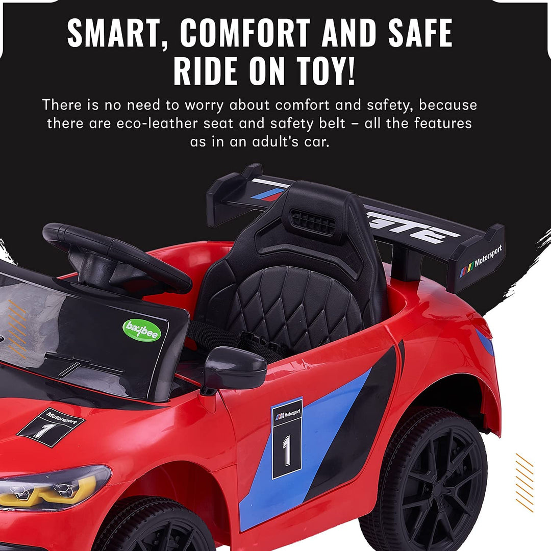 Drift Baby Toy Car Rechargeable Battery Operated Ride-On Car for Kids to Drive Baby with 6V Battery, Sports Car, Baby Big Car for Boys & Girls Age 1 to 3 Years (Red)