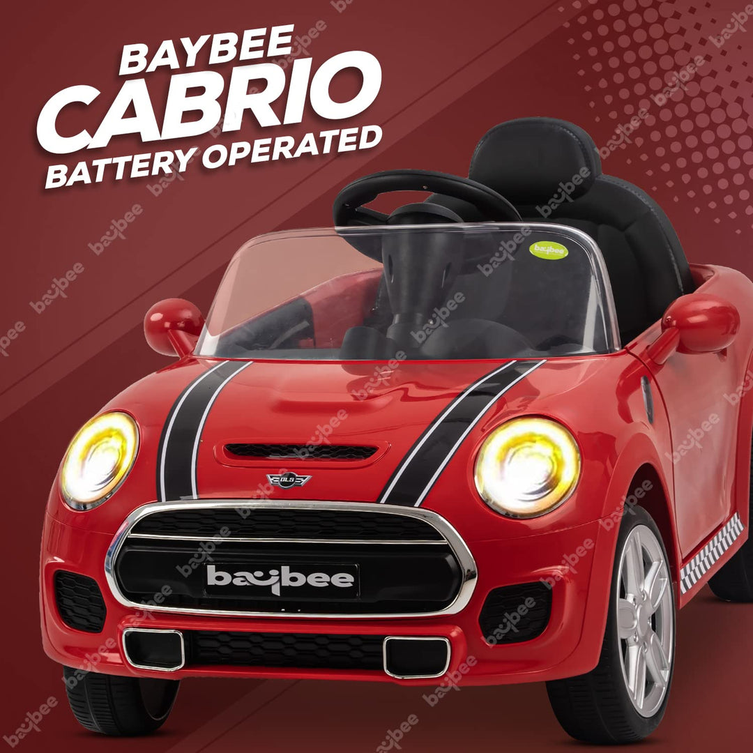 Cabrio Baby Electric Toy Ride-On Car Rechargeable Battery Operated Car for Kids/Children Sport Car Racing Car for Boys & Girls Toys Age 2 to 5 Years