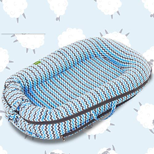 Luxuria Baby's Cotton Bed, Baby Bedding Set for New Born Baby Essential| Foldable Baby Sleeping Bag-Baby Bed-Infant Portable Bassinet-Nest for Co-Sleeping Baby Bedding for New Born 0-12 Months Old