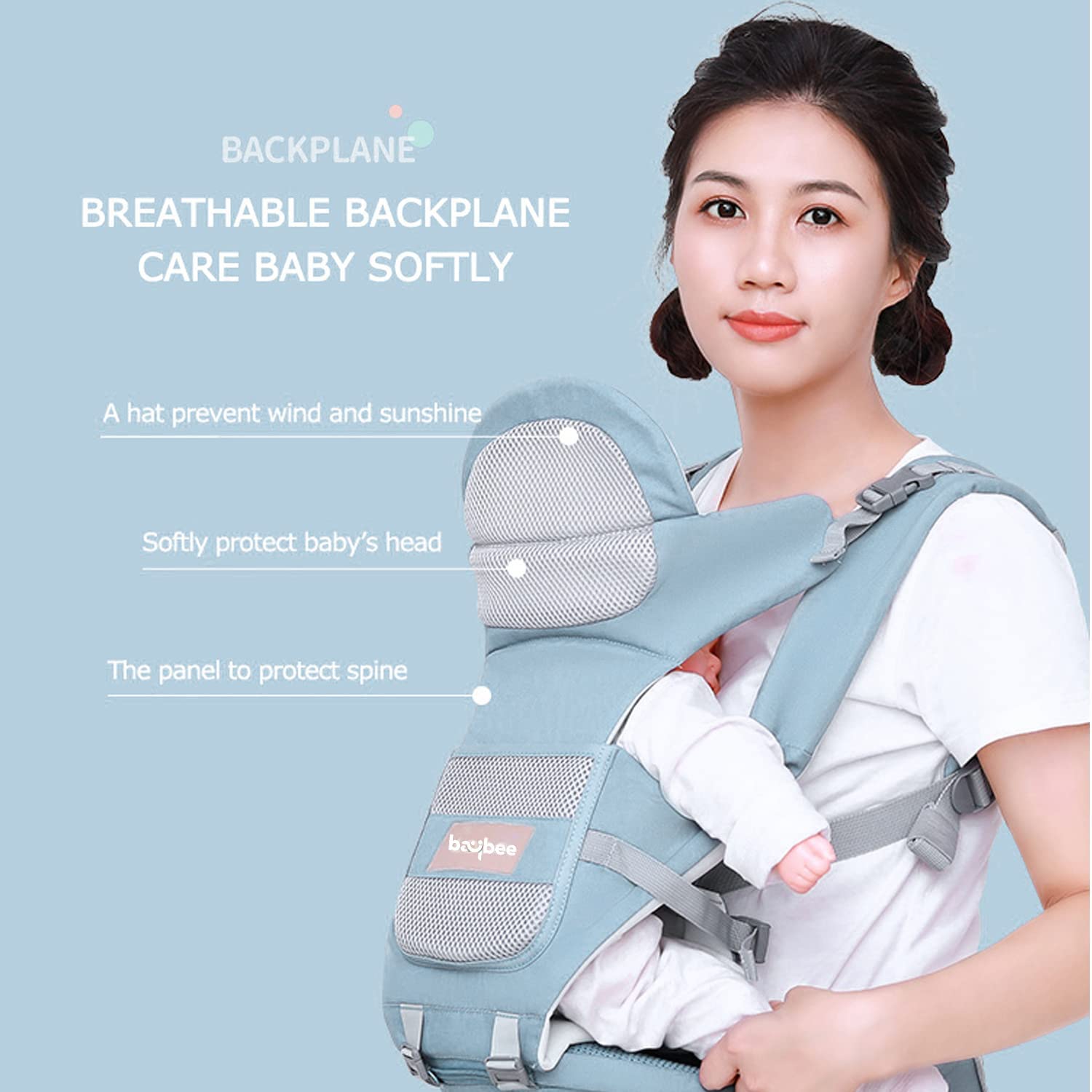 Baby Products Online - Baby Carrier 2-30 Months Front Breathable 4 Baby  Comfortable Rack Adjustable Baby Kangaroo Wrap Backpack Pouch - Kideno