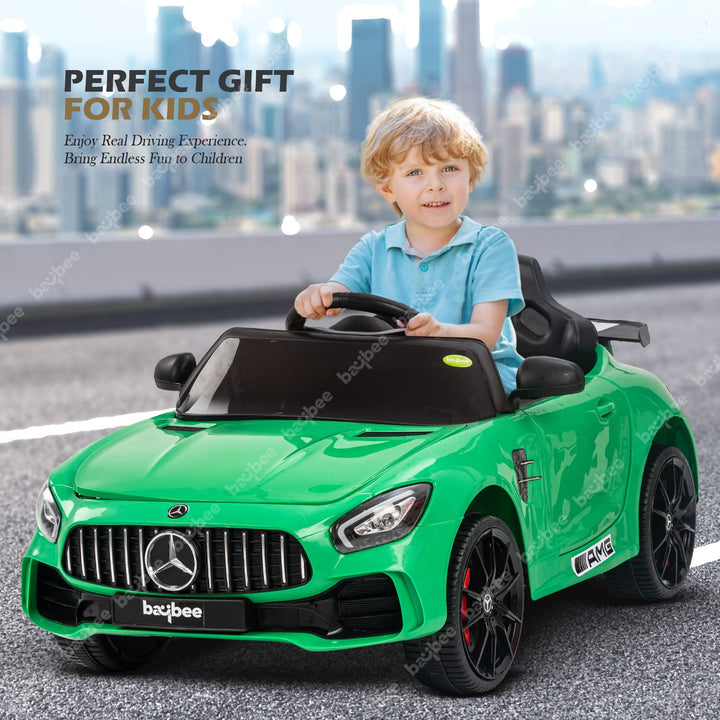 Mercedes Benz Spyder Kids Electric Ride on Car Battery Operated Car for Kids to Drive Baby Electric Car with USB, Music