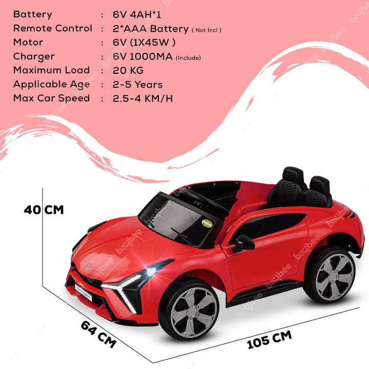 6v rechargeable battery car