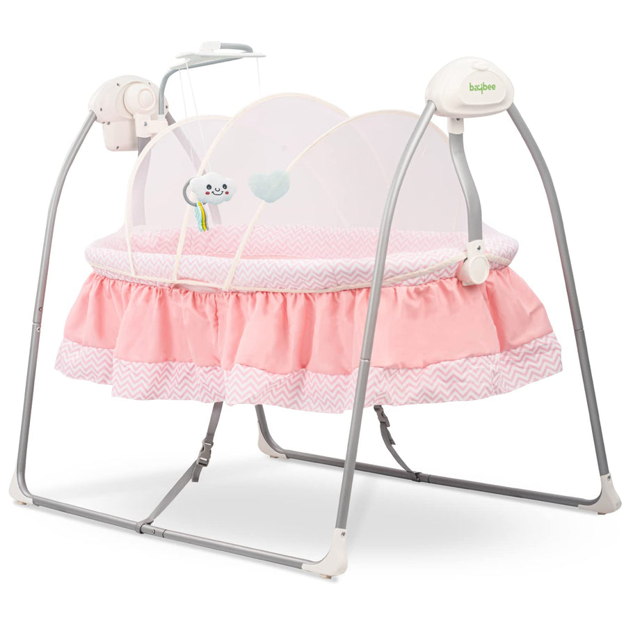 Electric Cradle for Baby, Automatic Swing Baby Cradle with
