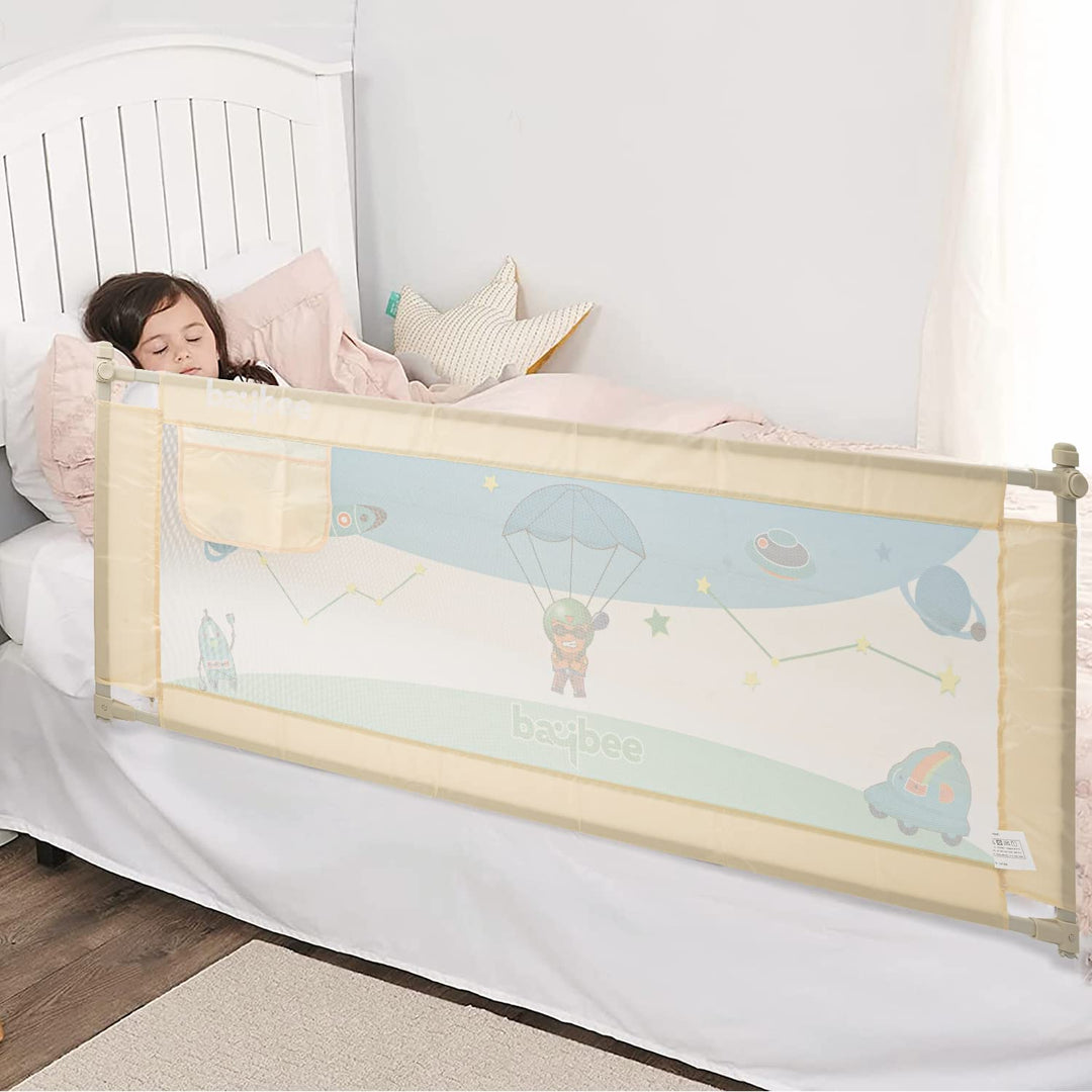 Bed Rail Guard for Baby Safety-Portable and Foldable Full Bed Rail for Kids Pack of 1