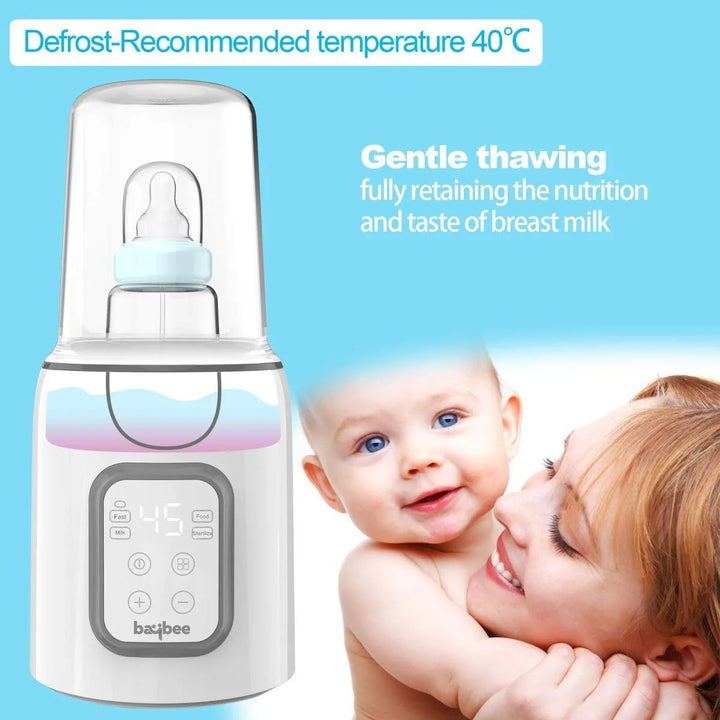 5 in 1 Baby Bottle Warmer & Sterilizer | Electric Baby Food,Water & Milk Heater & Defrost with Manual Temperature Adjustment & Single Bottle | Baby Feeding Bottle Sterilizer