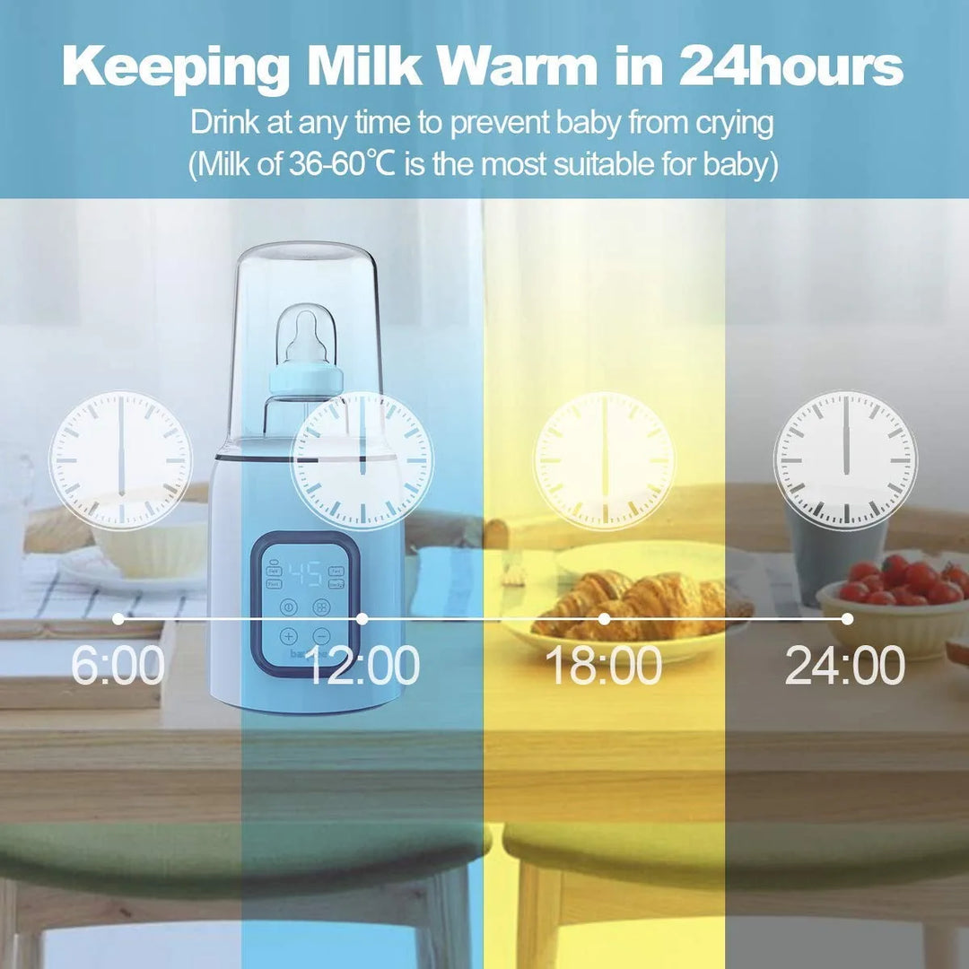 5 in 1 Baby Bottle Warmer & Sterilizer | Electric Baby Food,Water & Milk Heater & Defrost with Manual Temperature Adjustment & Single Bottle | Baby Feeding Bottle Sterilizer