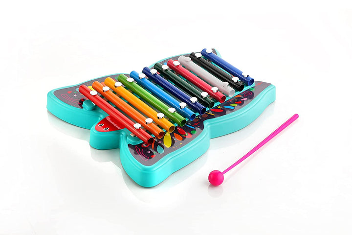 Musical Butterfly Xylophone Toy with 11 Metal Nodes Age 3+ Years