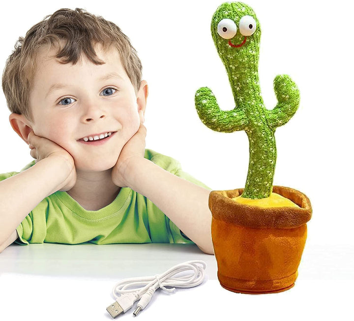 Dancing Cactus Toy for Baby Funny Talking Cactus Toy with Singing & Recording Function - Repeat What You Say Kids Educational Musical Toys for Baby Boys & Girls