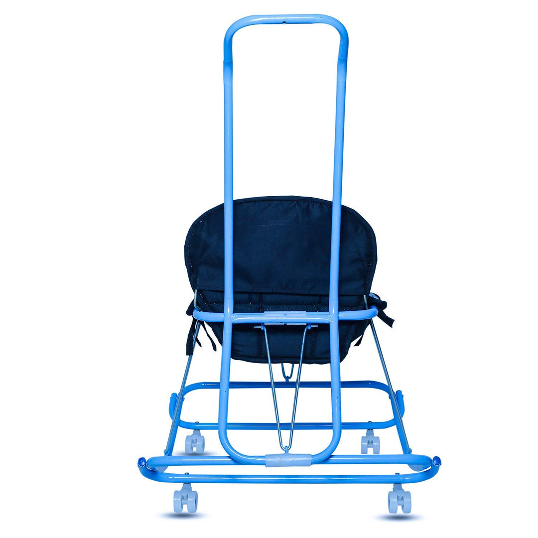 Round Baby Walker Cum Rocker | Hanging Walker Foldable Kids Walker with Parent Control Push Bar Suitable for Boys and Girls 6-18 Months