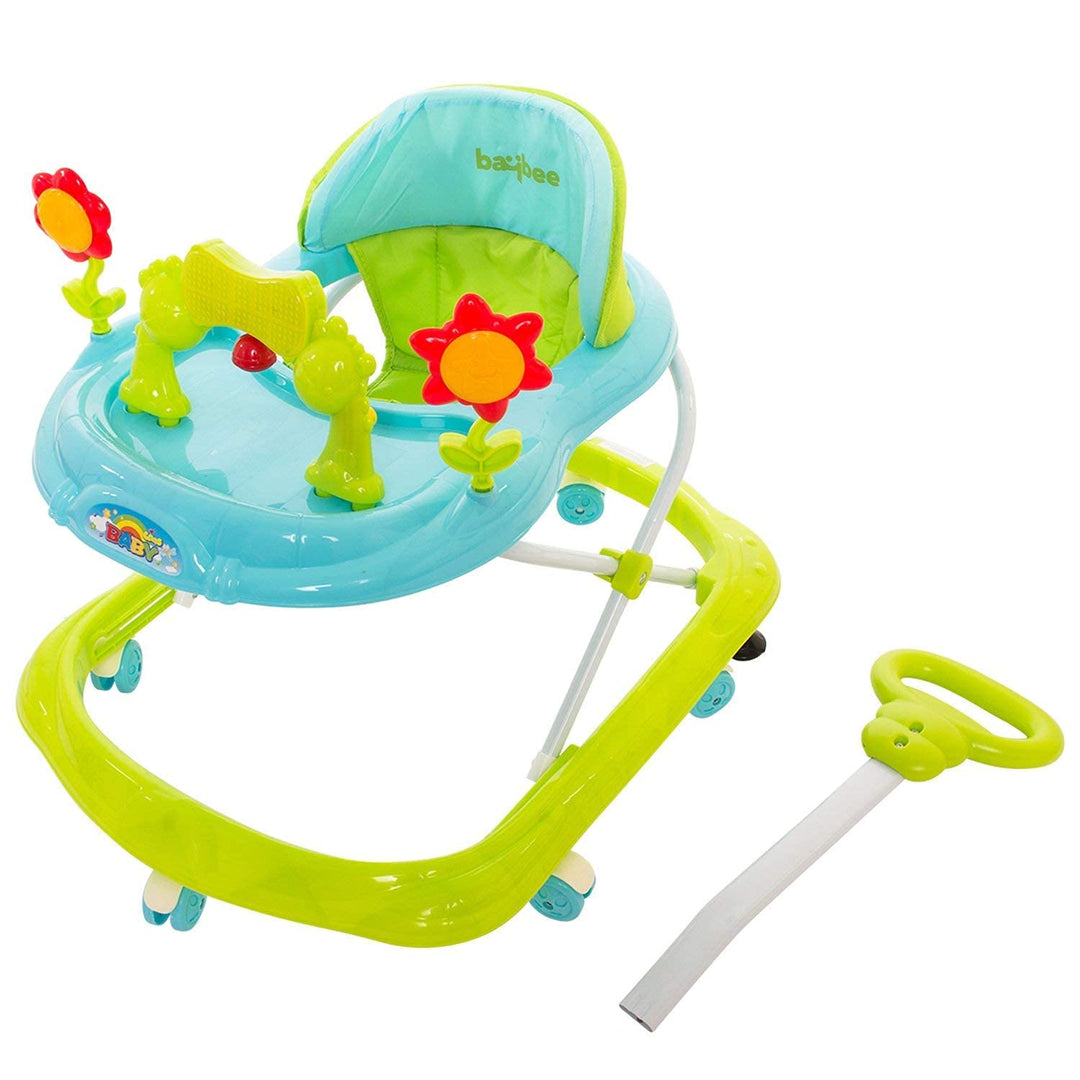 Kito Plus Round Baby Walker for Kids | Music & Light Function with Parent Control Push Bar and Stopper | Toys & Activities for Babies -(6 Months to 2 Years)