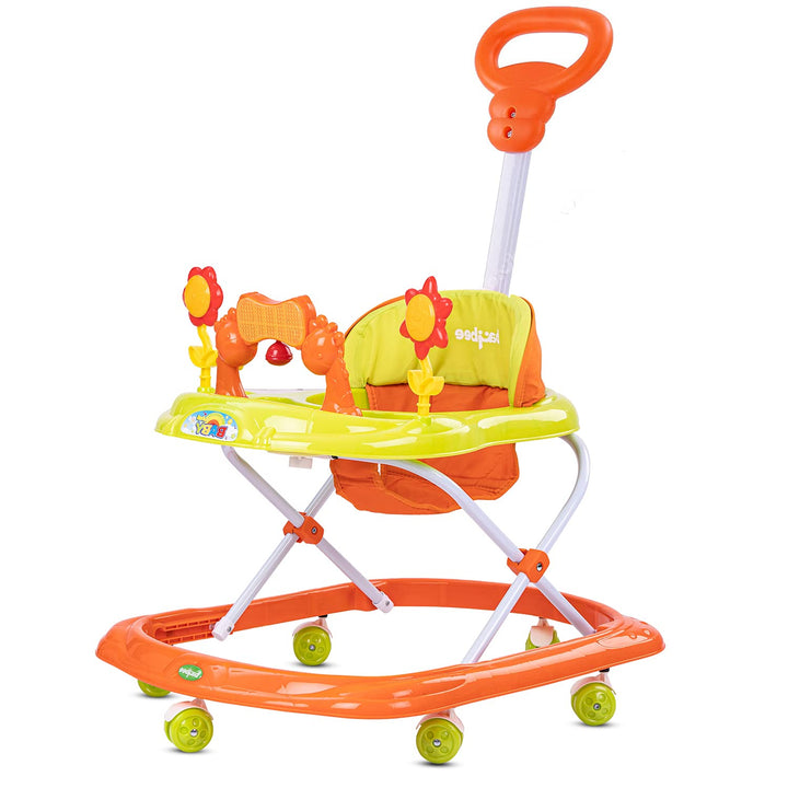 Kito Plus Round Baby Walker for Kids | Music & Light Function with Parent Control Push Bar and Stopper | Toys & Activities for Babies -(6 Months to 2 Years)