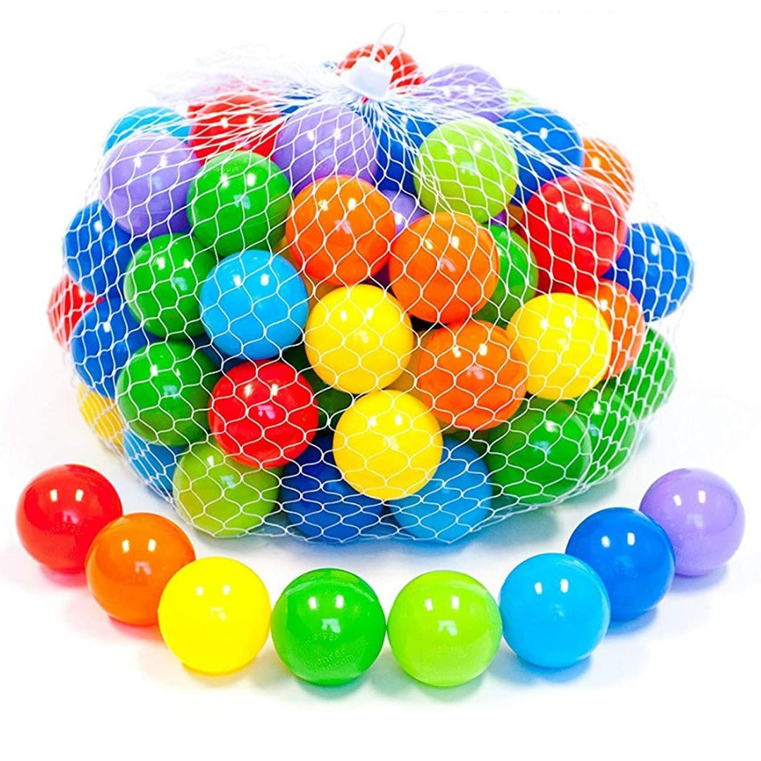 Baby Premium Multi colour Balls for Kids Pool Pit / Ocean Ball Without Sharp Edges Soft Balls for Toddler Play Tents & Tunnels Indoor & Outdoor