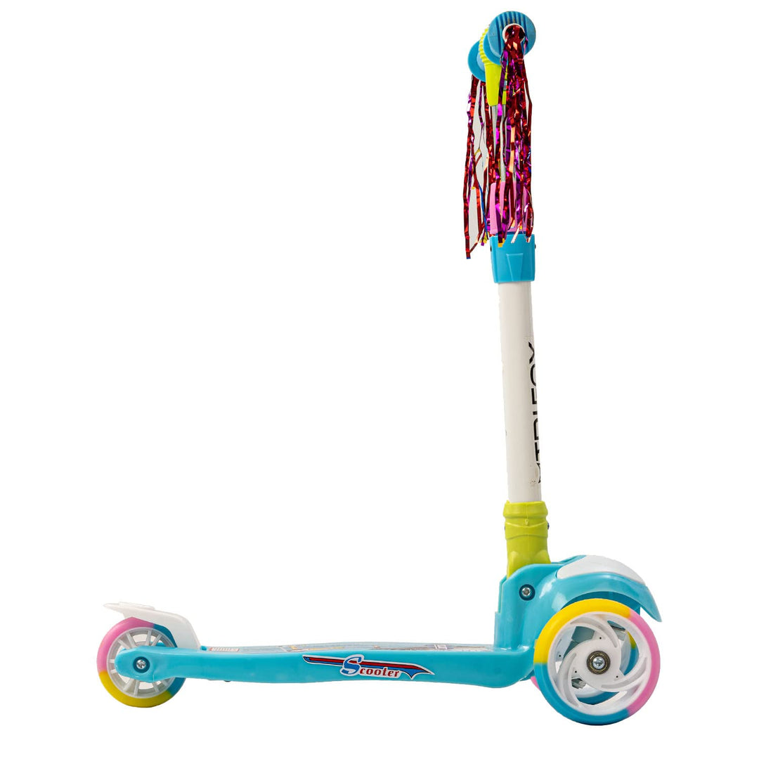 TRIFOX Skate Scooter for Kids 3 Wheel Lean to Steer 3 Adjustable Height with Suspension for Kids Boys & Girls