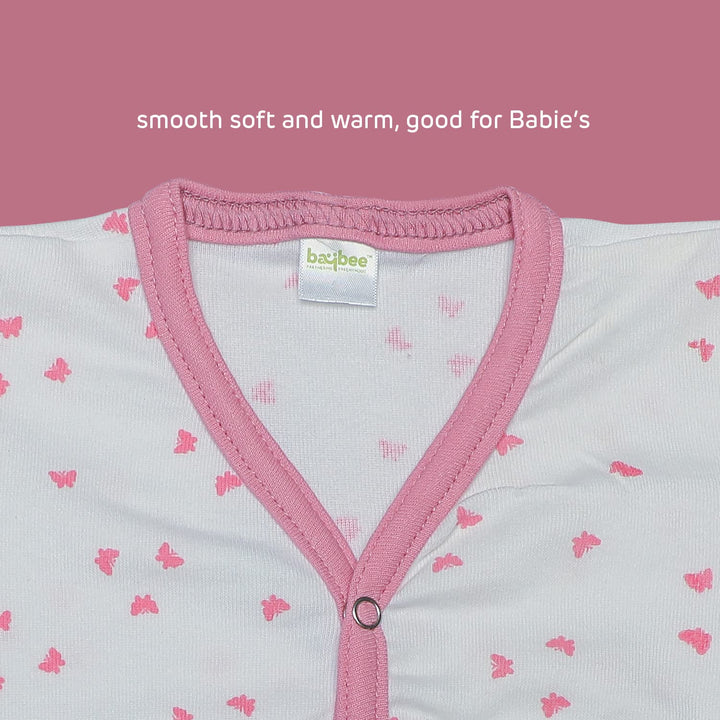 GoodLuck Baybee New Born Baby Boys/Girls Cotton Half Sleeve Vest/t-Shirts/Jhabla/Regular Fit Baby Dress Unisex Babies-Multicolour (Pack of 3) (0-3 Months)