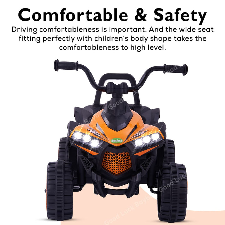 Monstro ATV Country Beach Rechargeable Battery Operated/Powered Ride on Car for Kids with Mp3 Player, USB, LED Headlights, Foot Pedal Baby/Kids Electric Car/Bike Toys for Baby/Toddlers Boys & Girls 2-8 Years