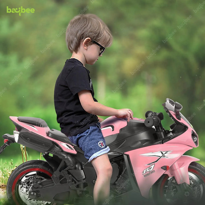 Baybee R7 Kids Battery Operated Bike for Kids, Ride on Toy Baby Bike with Music & Light | Kids Bike Rechargeable Battery Bike | Electric Bike for Kids to Drive 1 to 3 Years Boy Girl