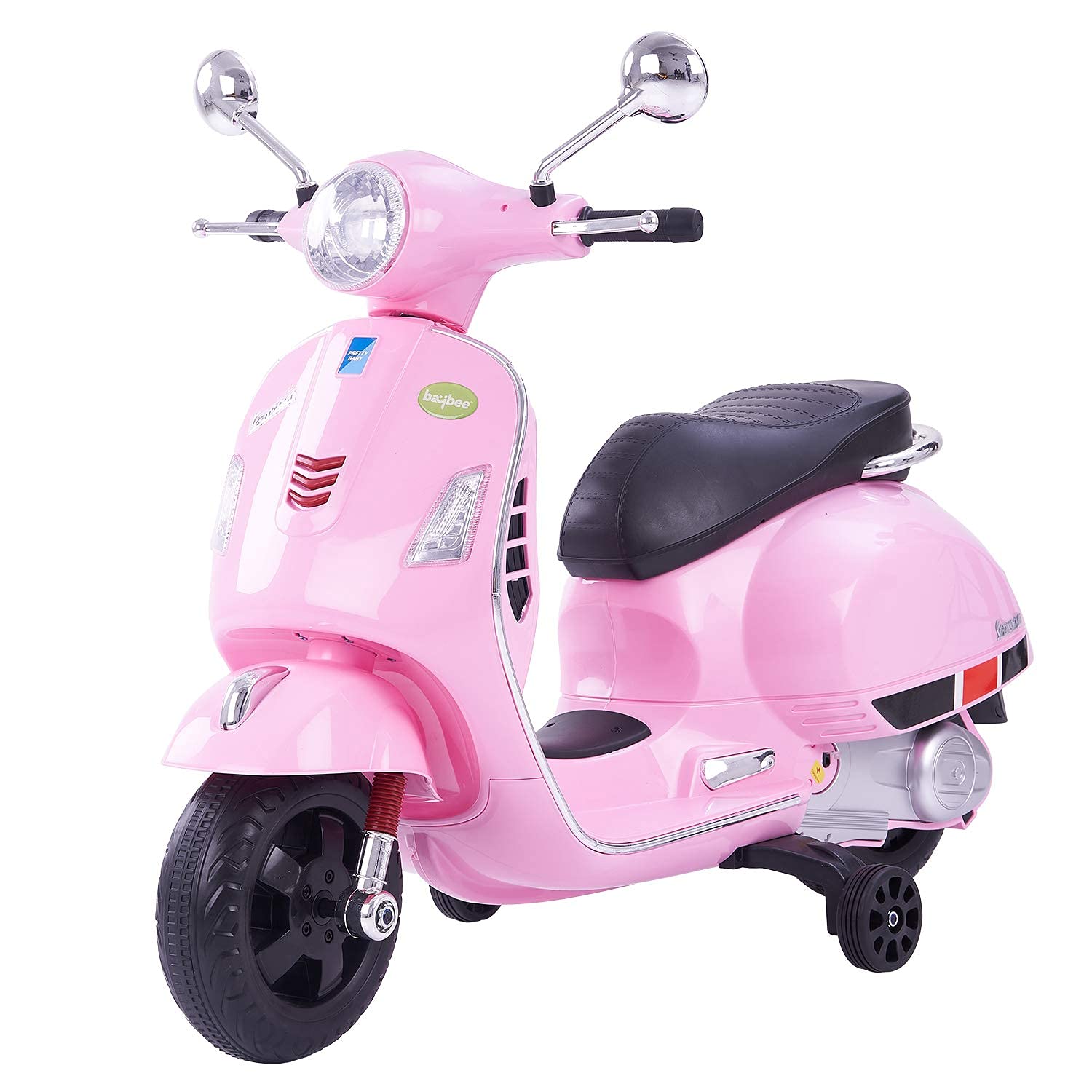 Vespa Battery Operated Ride on Bike With LED Lights Music Functions KIDZON ONLINE