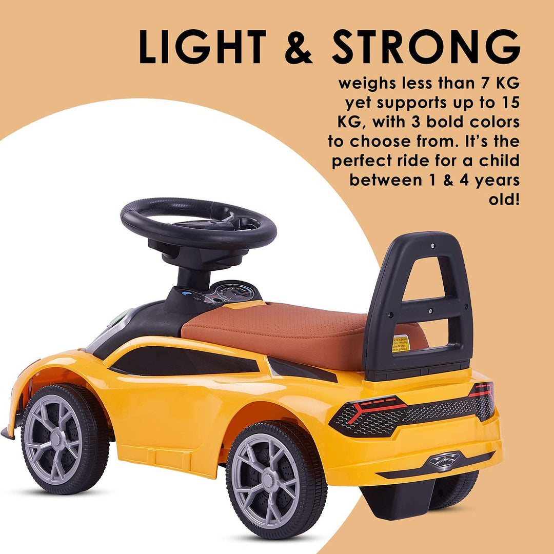 Lambo Baby Ride On car for Kids/Toddlers Children Push Ride On Car for Boys and Girls - Twist, Turn, Wiggle for Endless Fun