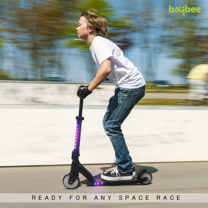 Hydra Skate Scooter for Kids, Smart 2 Led PU Wheel Kids Scooter with Programmable RGB Lights | Kick Scooter with 4 Height Adjustable Handle, Runner Scooter for Kids 3 to 8 Years Boy Girl