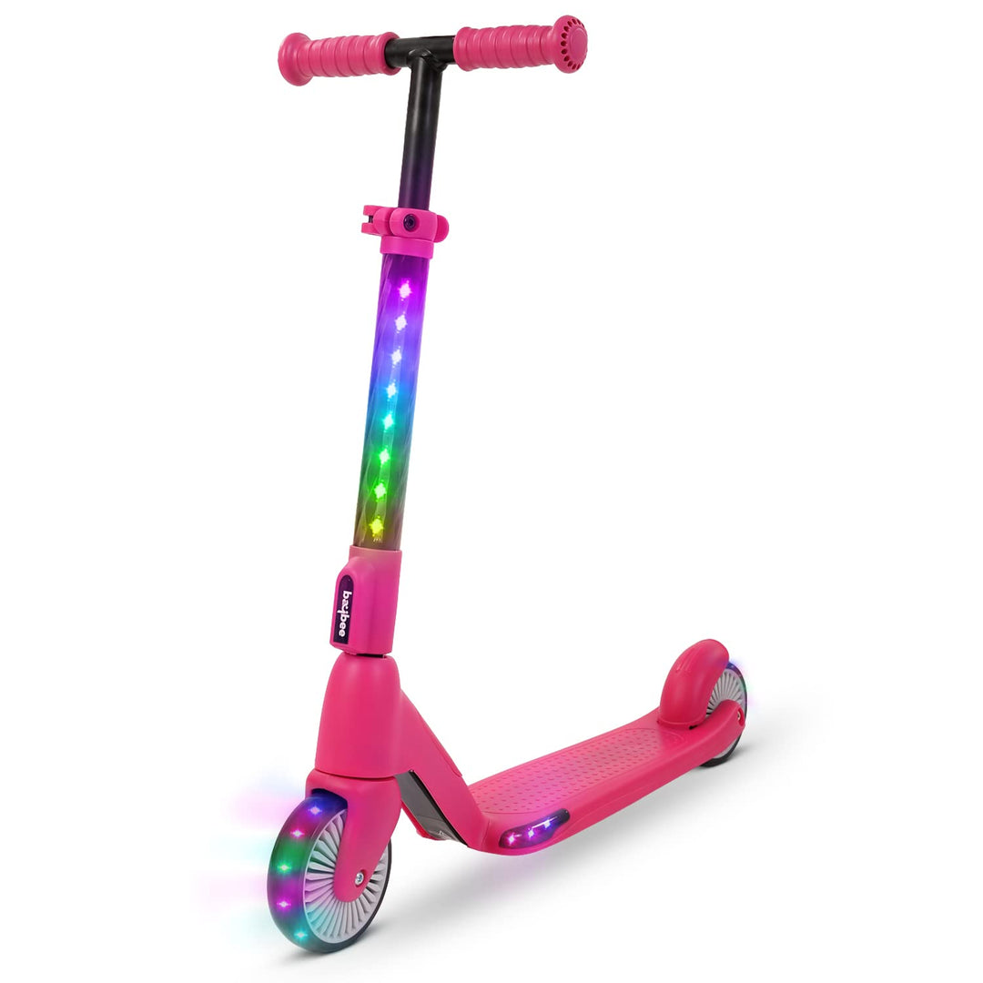 Hydra Skate Scooter for Kids, Smart 2 Led PU Wheel Kids Scooter with Programmable RGB Lights | Kick Scooter with 4 Height Adjustable Handle, Runner Scooter for Kids 3 to 8 Years Boy Girl