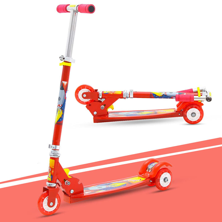 Boys & Girls Skate Kick Scooter for Kids 3 Wheel Lean to Steer 3 Adjustable Height