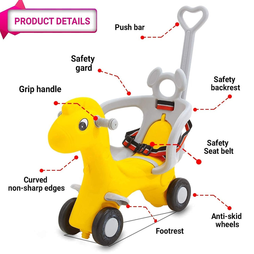 Kidzon in Baby Horse Rider| Push Ride Car for Kids/Toddler