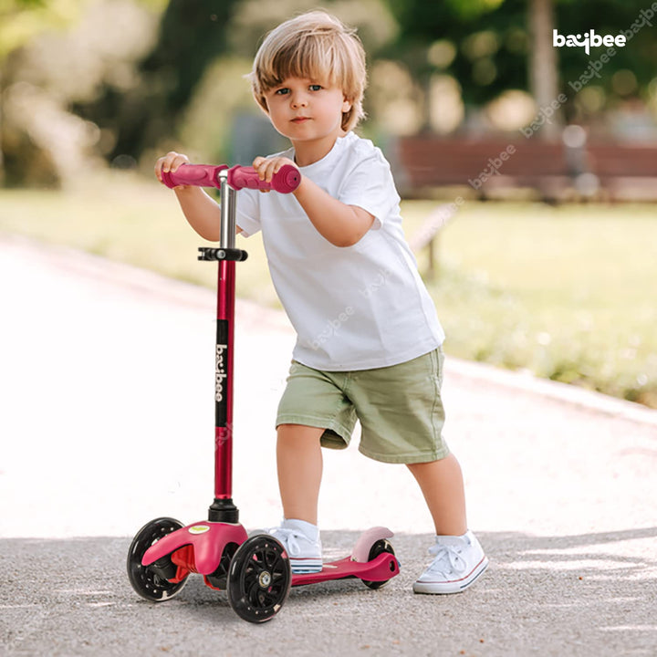 Mini Zapper Kick Scooter for Kids, 3 Wheel Kids Scooter with 3 Height Adjustable Handle, Skate Scooter with Led PU Wheels & Rear Brake, Runner Scooter for Kids 2 to 5 Years Boy Girl