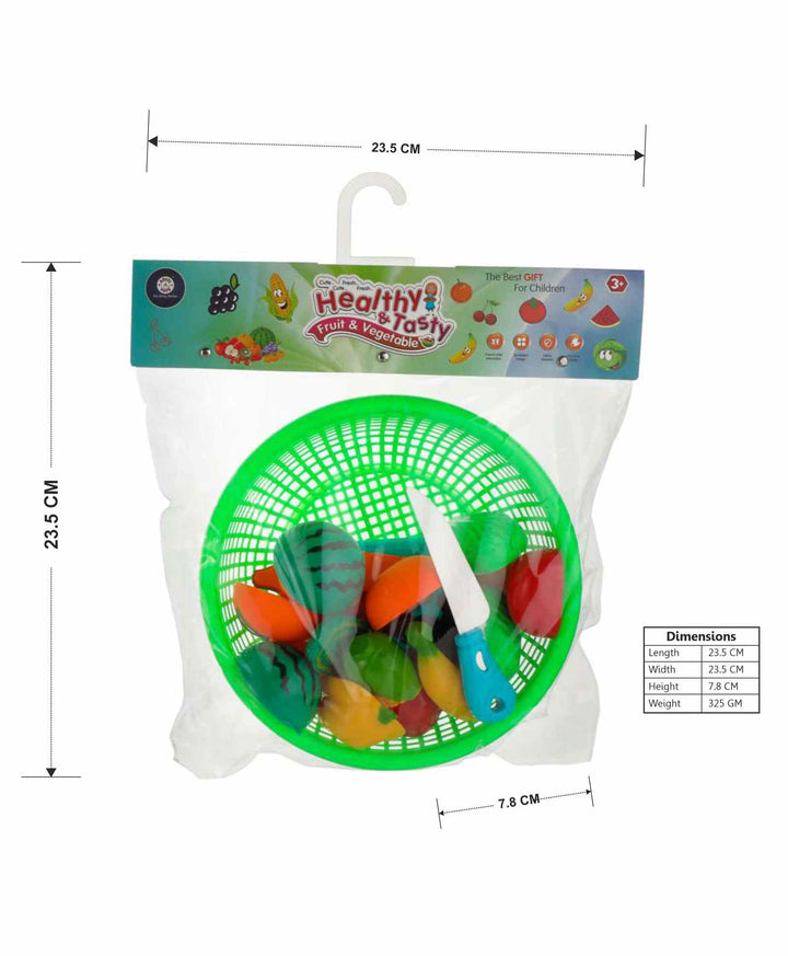 Fruits & Vegetables Pretend Play Toys Multicolor - 12 Pieces