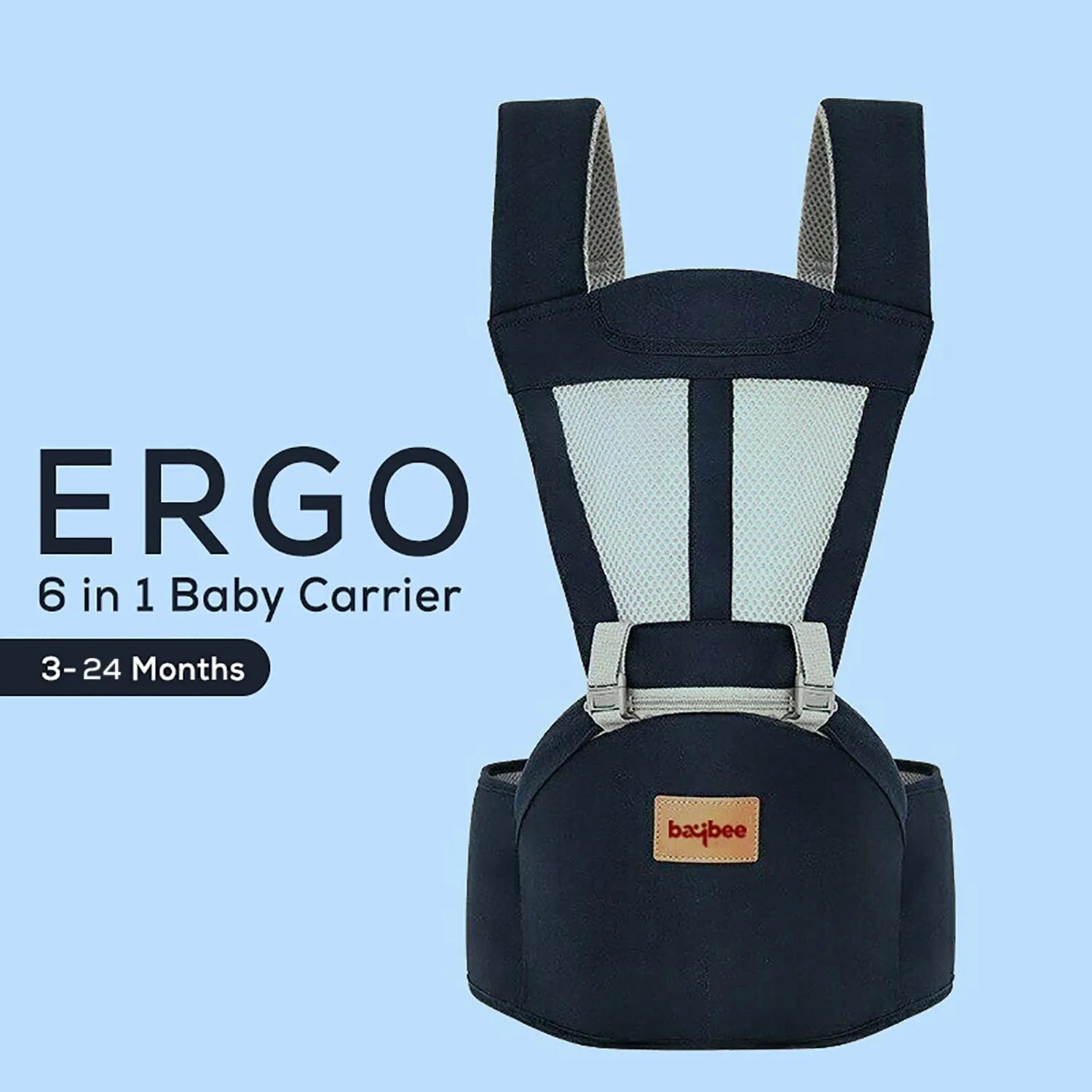 Baybee in Ergo Hip Seat Baby Carrier with Carry Positions, Baby –  KIDZON ONLINE