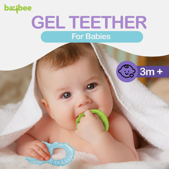 Silicon Teether for Babies, Non-Toxic Food Grade, BPA-Free Silicon Teether for Infants, Freeze Safe Easy Teething & Chewing Play Toys for Baby