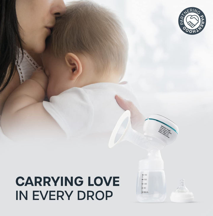 Electric Breast Pump for Mother with 3 Modes, 9 Level Suction Adjustment & Massage | Electric Breast Milk Pump for Breastfeeding | Comfortable & Painless Breast Pump Electrical