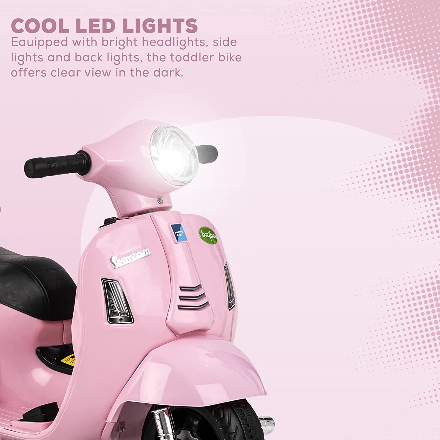 Mini Vespa Rechargeable Battery Operated Ride on Electric Bike