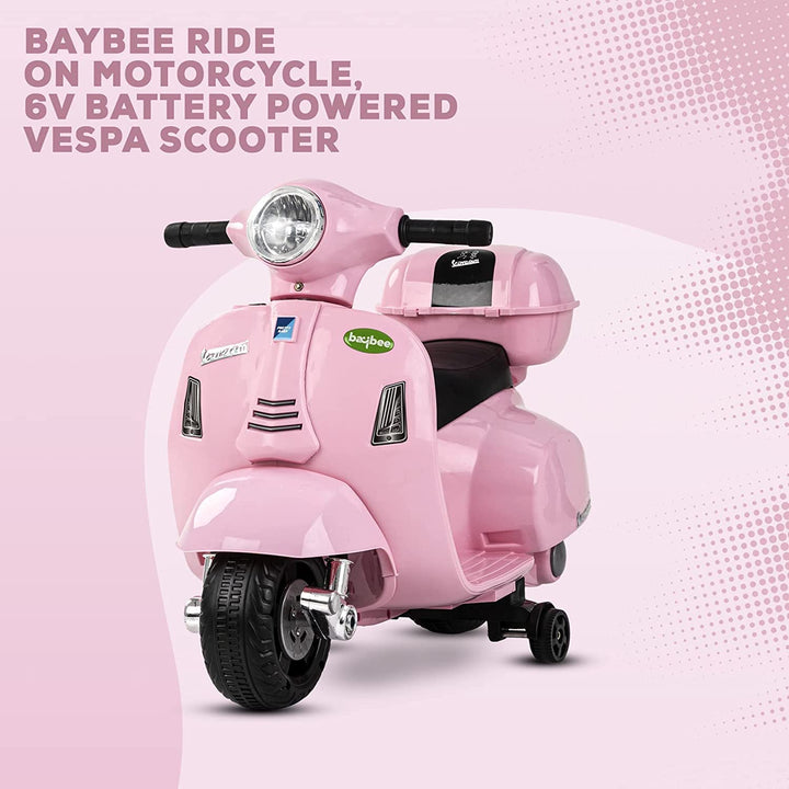 Mini Vespa Rechargeable Battery Operated Ride on Electric Bike/Scooter for Kids to Drive Ride on Toys Suitable for Boys & Girls