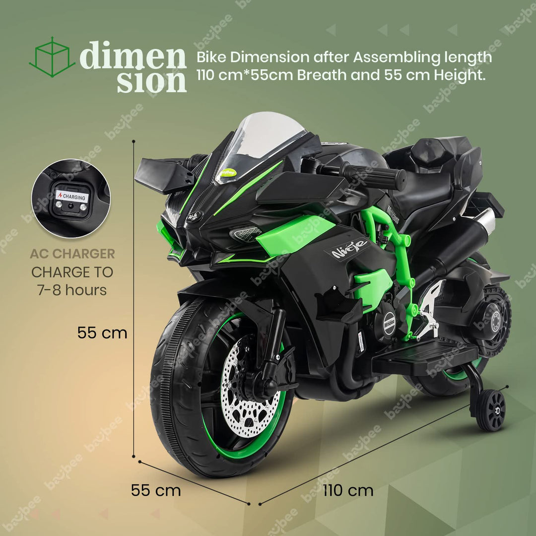 Kawasaki Ninja Kids Bike Kids Electric Bike Small Dirt Bikes For