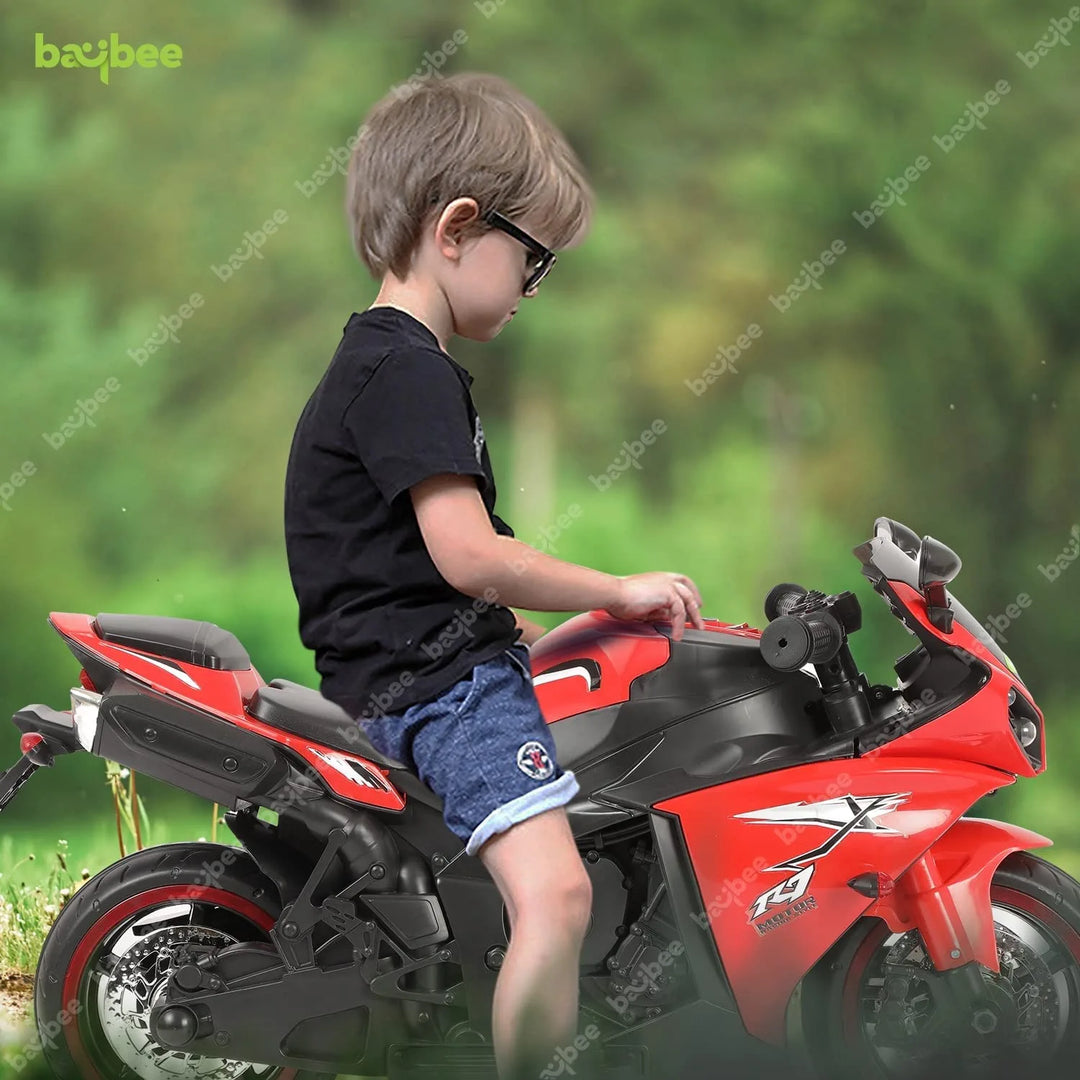 Baybee R7 Kids Battery Operated Bike for Kids, Ride on Toy Baby Bike with Music & Light | Kids Bike Rechargeable Battery Bike | Electric Bike for Kids to Drive 1 to 3 Years Boy Girl