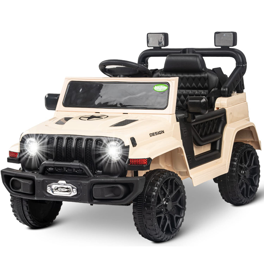 Thrax Kids Electric Jeep Car with Light, USB, Music Battery Operated Jeep Car for Kids Baby Racing Car for Boys & Girls Toddlers Age 3 to 8 Years