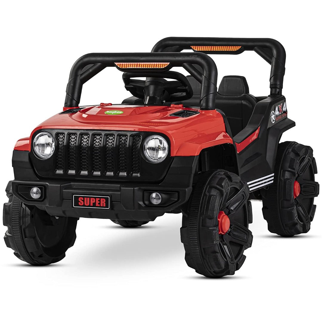Devour Kids Battery Powered Jeep Car with Remote Control Ride on Toys for 5 year olds Toodler/Kids | Electric Ride on Vehicle with Foot Accelerator, Music, LED Headlights, Suitable for Children's Boys & Girls 3 - 8 Years