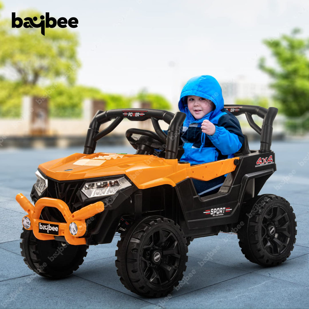 Heather Kids Battery Operated Jeep for Kids, Ride on Toy Kids Car with Light & Music | Baby Big Rechargeable Battery Car Jeep | Electric Jeep Car for Kids to Drive 2 to 4 Years Boy Girl