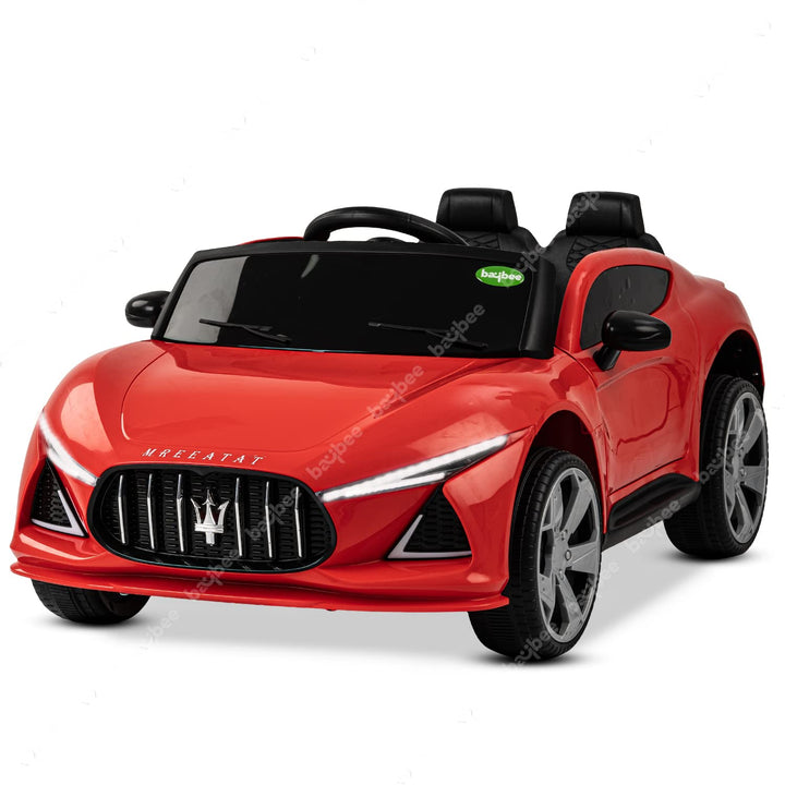 Matzo Rechargeable Battery-Operated Ride on Electric Car for Kids | Ride on Baby Car with Foot Accelerator & Music | Battery Operated Big Car for Kids to Drive 2 to 5 Years Boys Girls