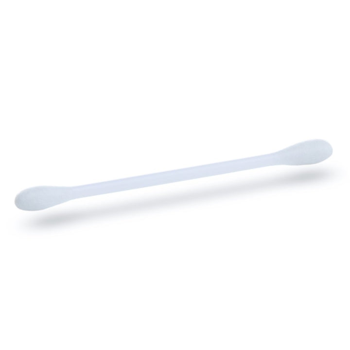 Premium Buds  White Plastic Stick Cotton Swabs | Double Tipped Premium 100% Cotton- Pack of 2