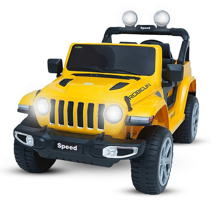 Robicun Baby Rechargeable Battery Operated Electric Ride-On Jeep car for Kids Baby Racing Riding Toy Car with R/C for Boys & Girls Babies Toddlers Age 2 to 6 Years